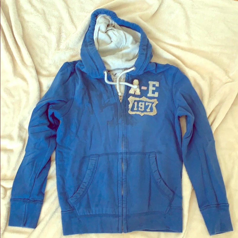 American Eagle Hooded ZIP Up Sweater
